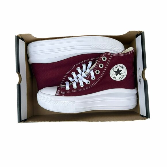 ⭐Converse Chuck Taylor Move Platform Hi 7.5 Women Shoes Sneaker Burgundy A02430C - Picture 11 of 13
